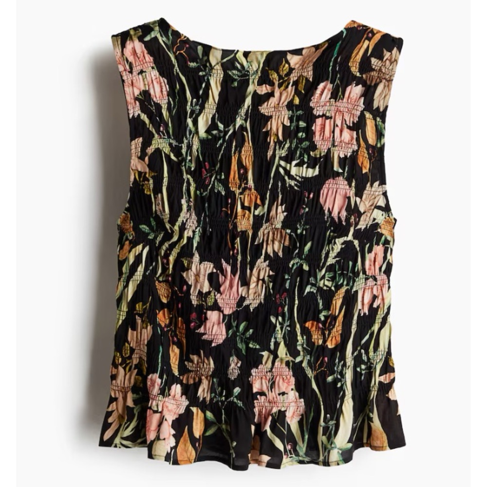 H&M Smocked Top - size small